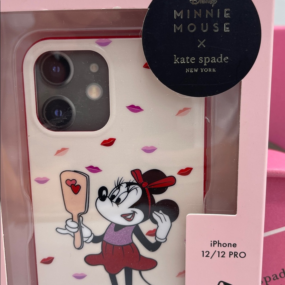 Kate Spade Minnie Mouse iPhone 12/12 Pro Case - Cream and Red - Picture 3 of 16